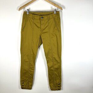 Cabi The Tracker Jogger In Marigold #5504 Pants SZ 2 Women’s Stretch Yellow Gold